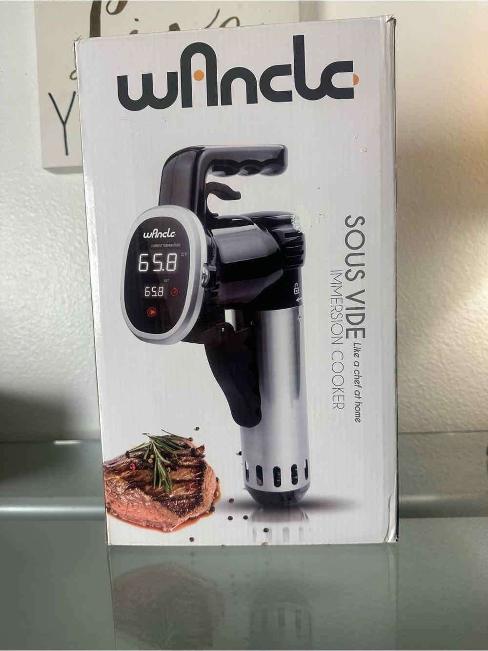 Silver & Black Sous Vide Immersion Cooker - Precision Temperature Control